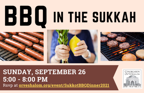 Banner Image for Sukkot BBQ Dinner 2021