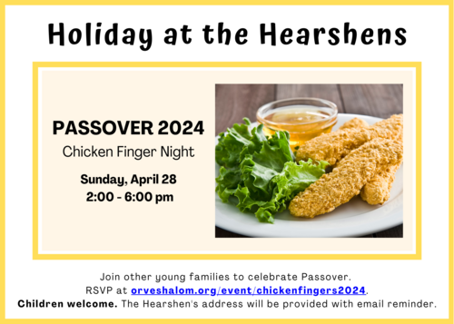 Banner Image for Passover Chicken Finger Night