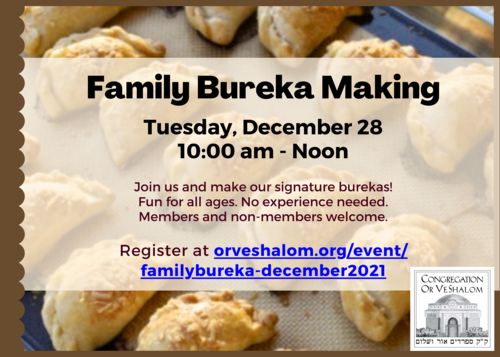 Banner Image for Family Bureka Making December 2021