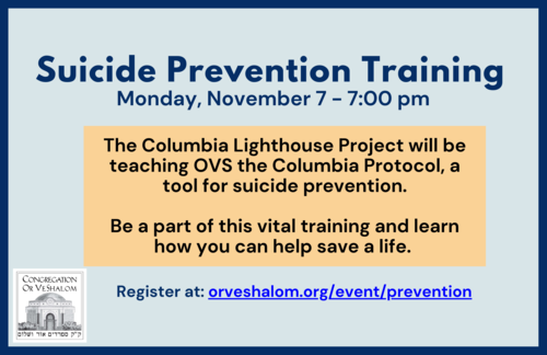 Banner Image for Suicide Prevention Training