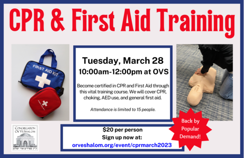Banner Image for CPR and First Aid Training at OVS