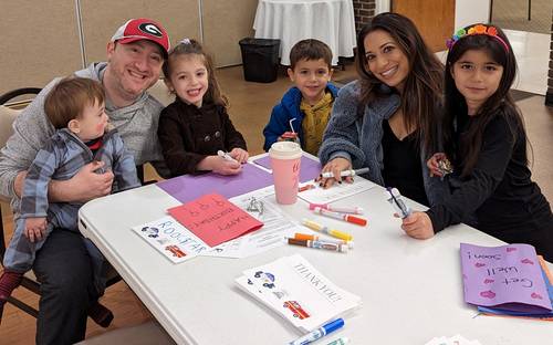 		                                
		                                		                            	                            	
		                            <span class="slider_description">Mitzvah Day on January 16 was a success. We packed dental hygiene kits and made cards for seniors and first responders.</span>
		                            		                            		                            