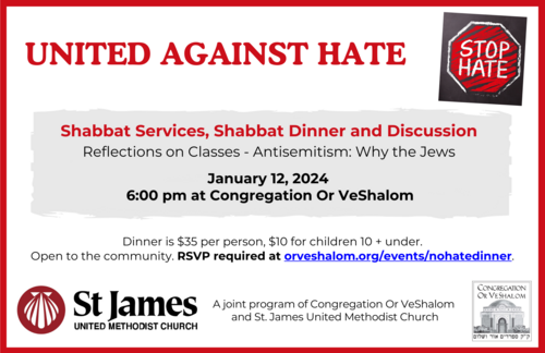 Banner Image for United Against Hate Shabbat 