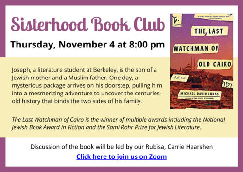 Banner Image for Sisterhood Book Club November 4, 2021